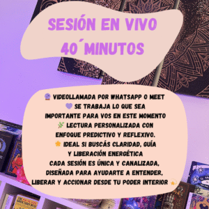 Sesión Personalizada 40´ – Videollamada