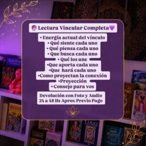 🔮Lectura Vincular Completa💜