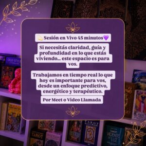 💫 Sesión en Vivo 45 minutos💜