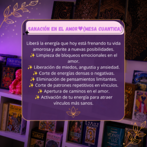 💖 Sanación Energética en el Amor (Mesa Cuántica)