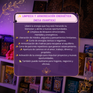 ✨ Limpieza y Armonización Energética (Mesa Cuántica)