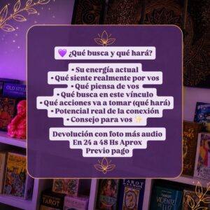 Lectura de Que Busca y Que Hará?
