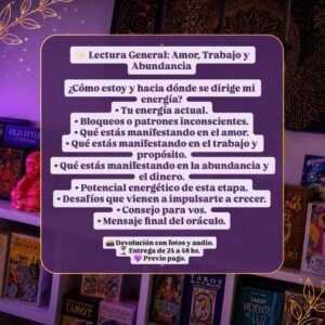 ✨ Lectura General: Amor, Trabajo y Abundancia