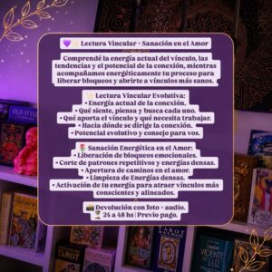 💖 Lectura Vincular + Sanación en el Amor🪷